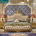 high quality luxury champagne wood color bedroom furniture